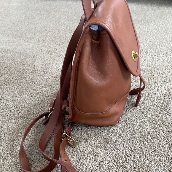 Coach Tan Leather Backpack - Picture 4 of 7